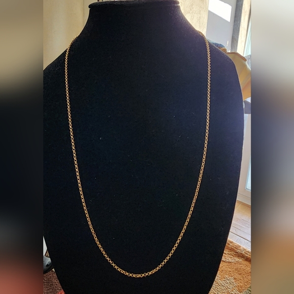 Solid 14k Gold Rolo Chain - Picture 3 of 16